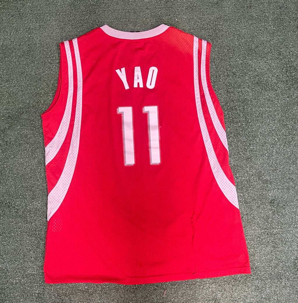 Houston Rockets Yao Ming Home Jersey Size 2XL Red #11 Reebok NBA Vintage