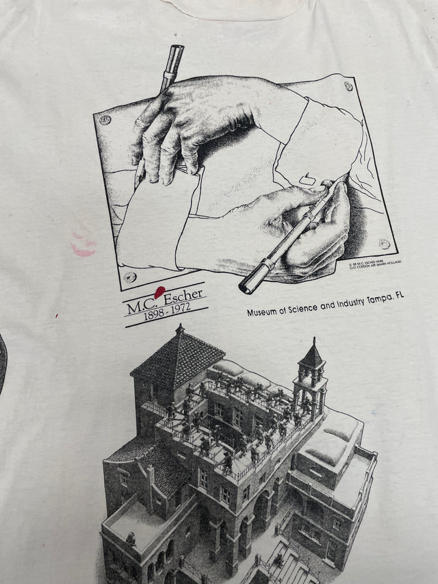 Vintage 1988 MC Escher All Over Tee XL