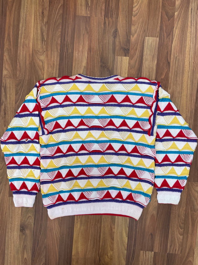 Vintage 1990's Coogi Geometric Pullover Knitted Sweater M