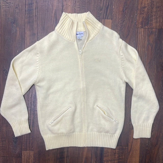 Vintage lacoste cardigan on sale sweater