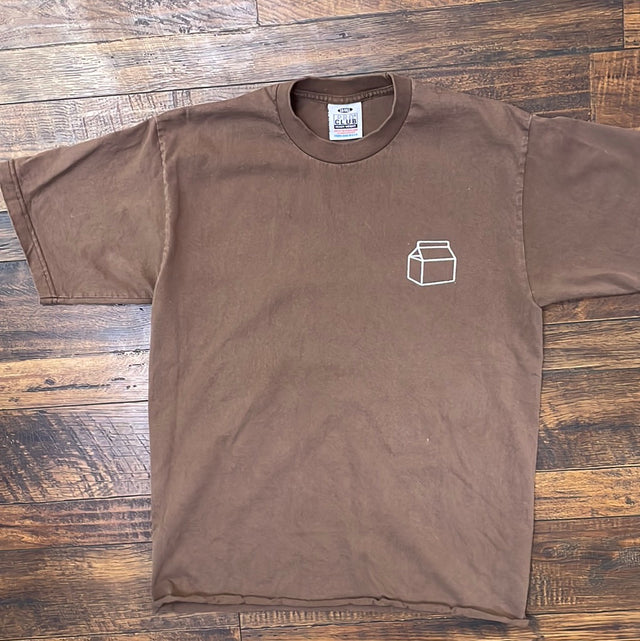 BRO DIE CROPPED BROWN TEE