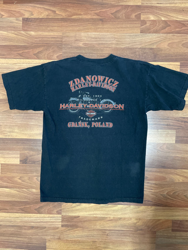 Vintage 2003 Harley Davidson Gdansk, Poland Holoubek Shirt L