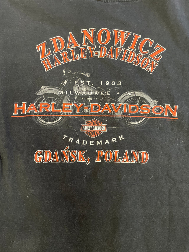 Vintage 2003 Harley Davidson Gdansk, Poland Holoubek Shirt L