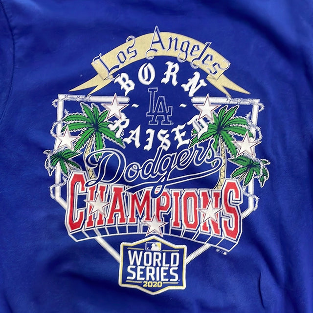 Born X Raised Dodgers World Series Champion 2020 Hoodie Sweatshirt