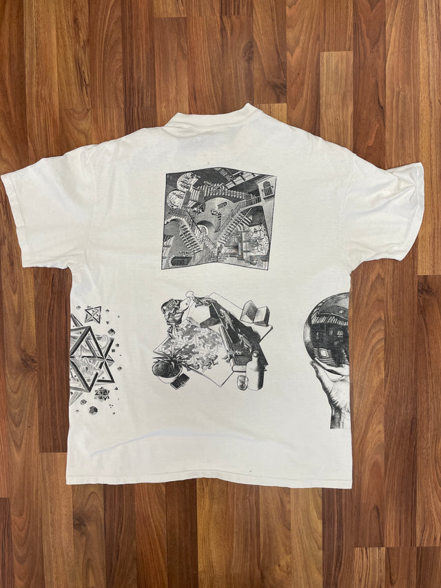 Vintage 1988 MC Escher All Over Tee XL