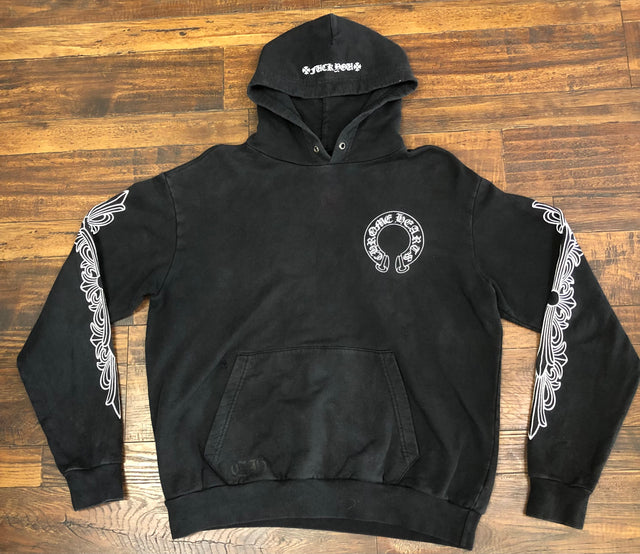 Chrome Hearts Horse Shoe Floral Hoodie