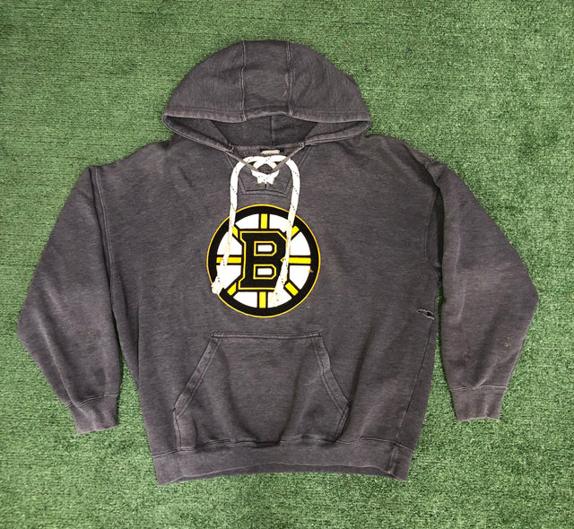 NHL “ORIGINAL 6” SIZE L OFFICIAL OLD TIME HICKEY HOODIE