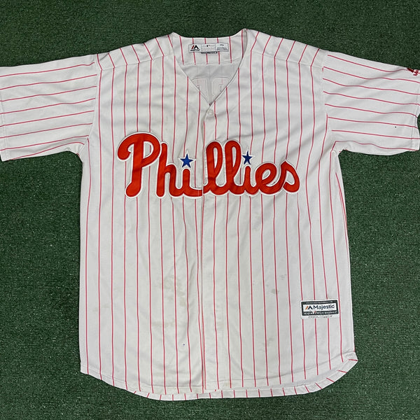 Vintage Philadelphia Phillies Jersey Majestic Size Medium M 
