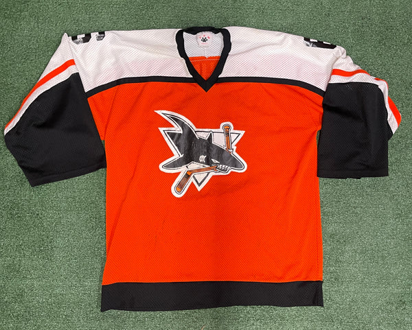 NHL Vintage San Jose Sharks Orange Practice Jersey Furhman